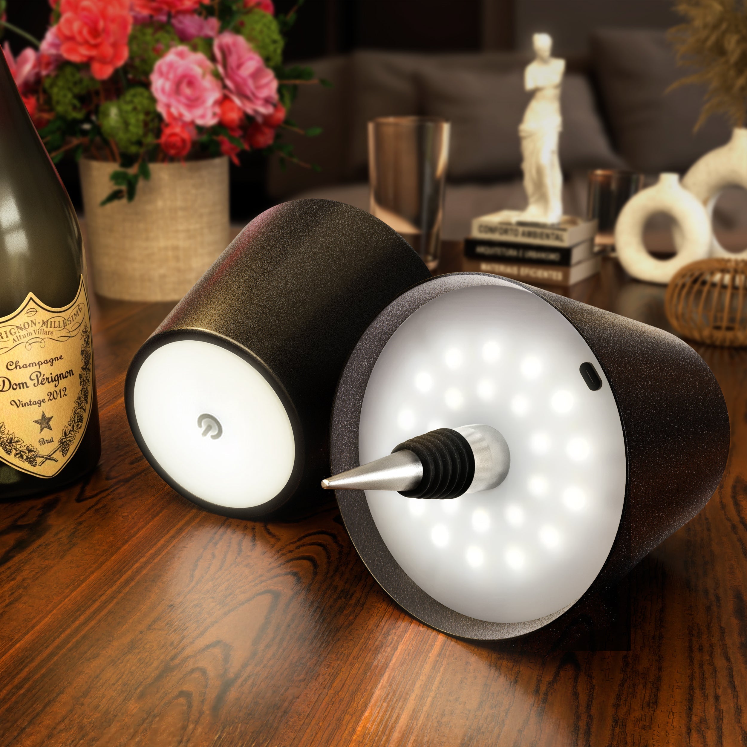 FlesLight - Wireless Illuminated Bottle Lamp for Cozy Ambiance