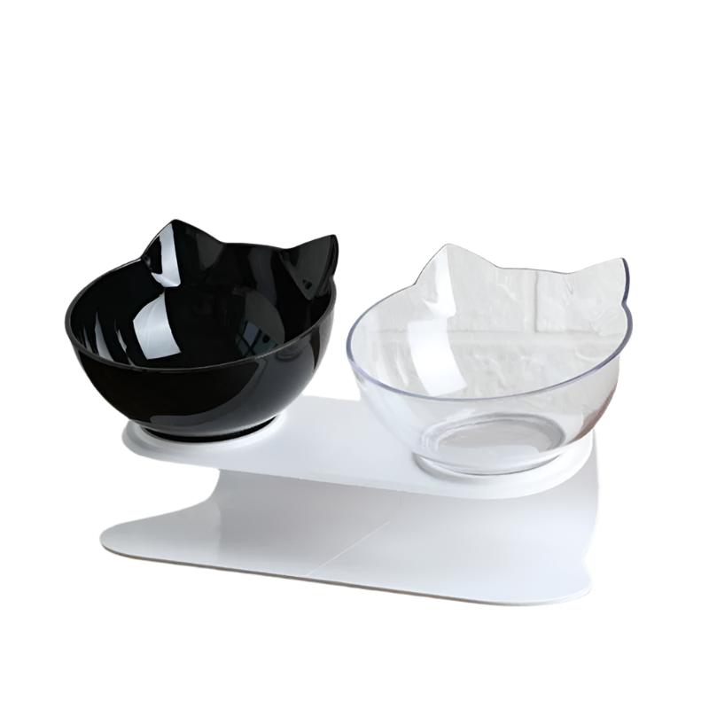 PurrfectFeed – Elevated Dual Cat Bowl