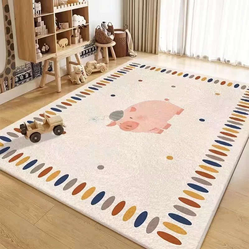 VIKAMA Imitation Cashmere Carpet – Cozy Children's Room & Play Area Mat