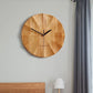CalmCraft - Wooden Silent Wall Clock