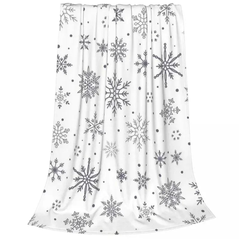 SnowFlake - Winter Flannel Throw Blanket for Cozy Homes