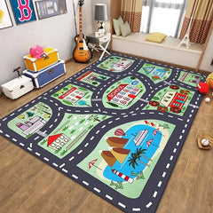 Thickened Flannel Carpet – Soft & Stylish Play Mat