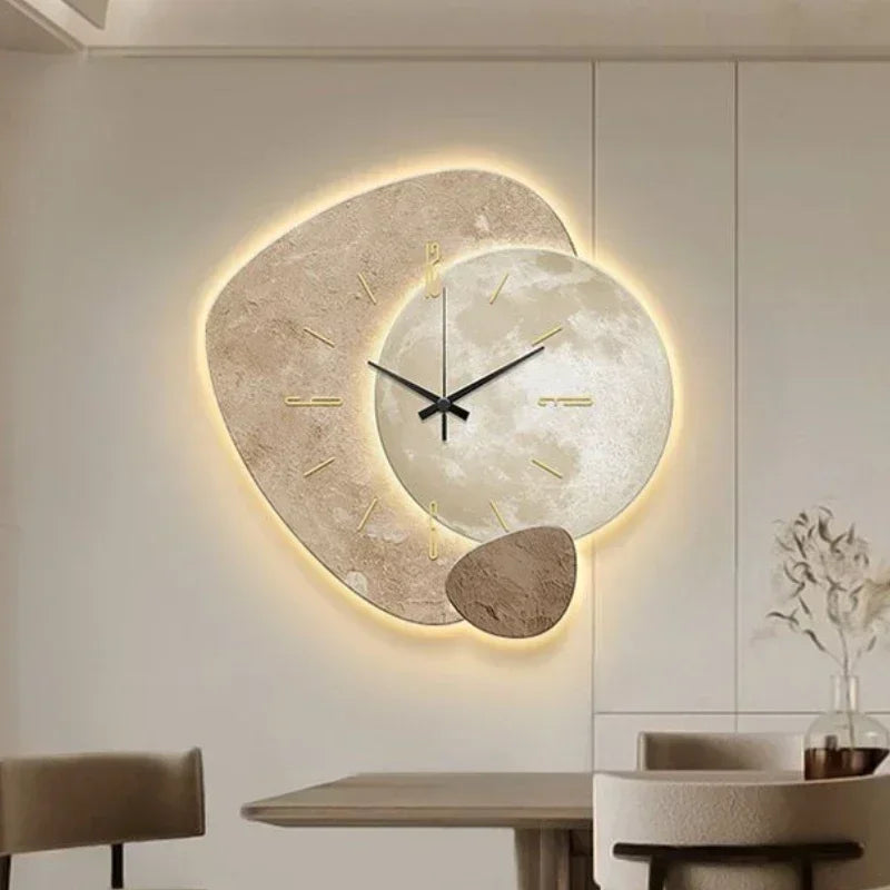 Hanging Wall Decoration - Cream Wind Silent Wall Clock