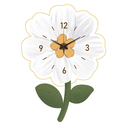 SunBloom – Nordic Sunflower Wall Clock for Living Spaces