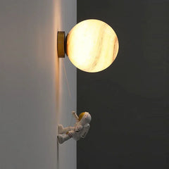 Astronaut LED Wall Lamp – Creative Planets Decoration Light