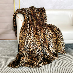 Velvora - Luxury Leopard Faux Fur Blanket