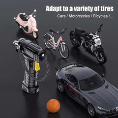 120W Portable Car Tire Inflator – Wireless/Wired Electric Air Compressor