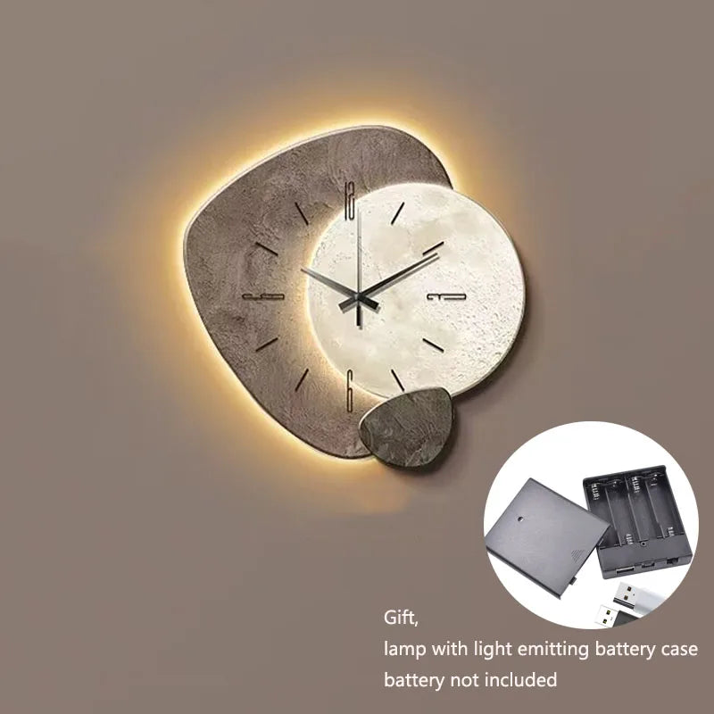 Hanging Wall Decoration - Cream Wind Silent Wall Clock