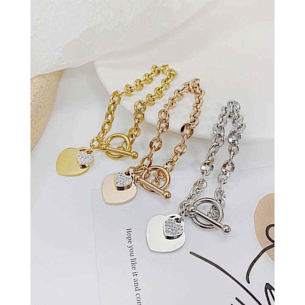 Eric - Stainless Steel Heart Bracelets For Women