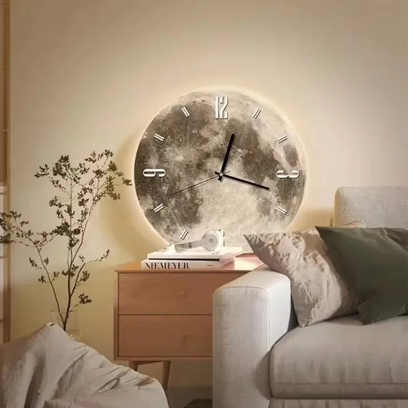 ArtTime - Elegant Wall Clock with Creative Artwork and LED Lighting