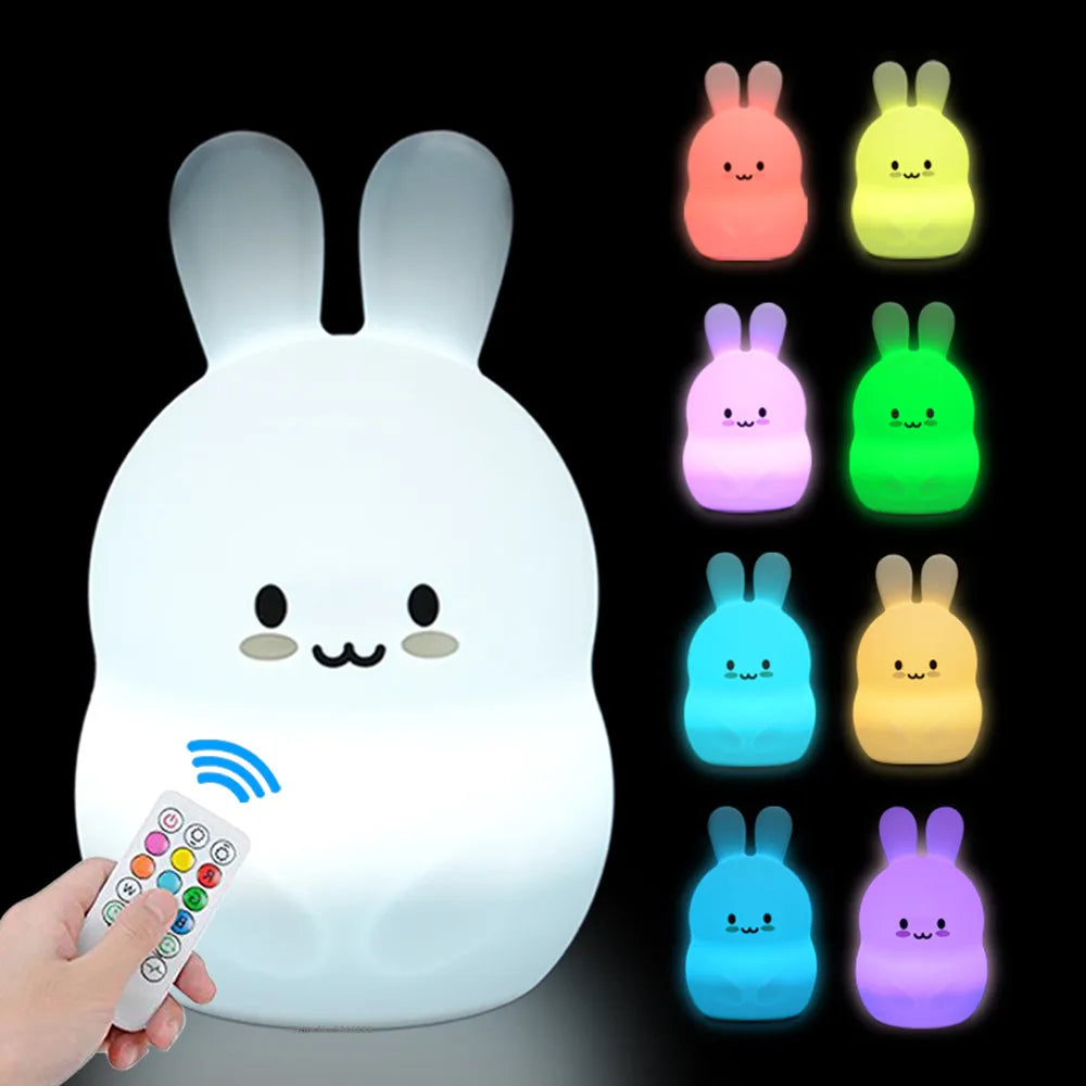 LumiaOwl - Rechargeable Multicolor Silicone Night Light