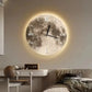 ArtTime - Elegant Wall Clock with Creative Artwork and LED Lighting