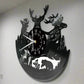Vinyl Time - Vintage Wall Clock with LED Lighting