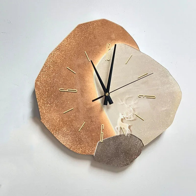 Hanging Wall Decoration - Cream Wind Silent Wall Clock