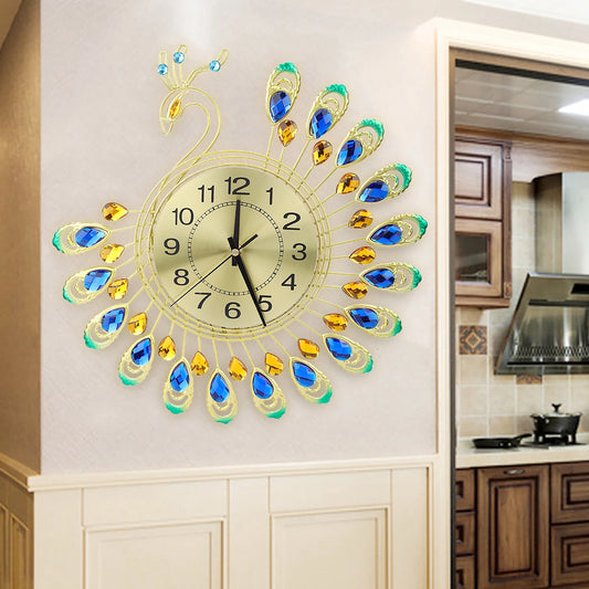 TimePlume - Peacock Wall Clock