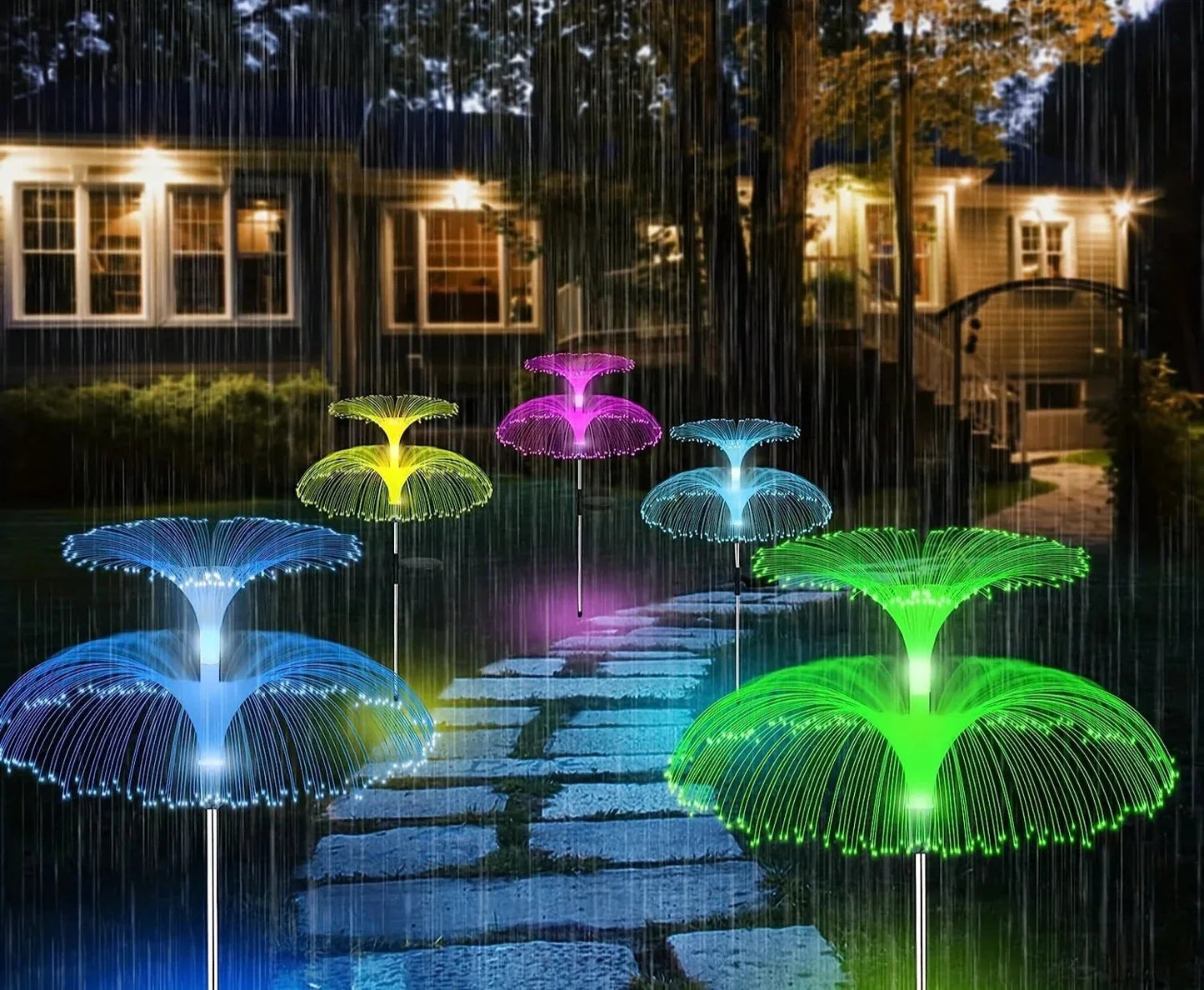 FountainGlow – Color Changing Solar Garden Lights
