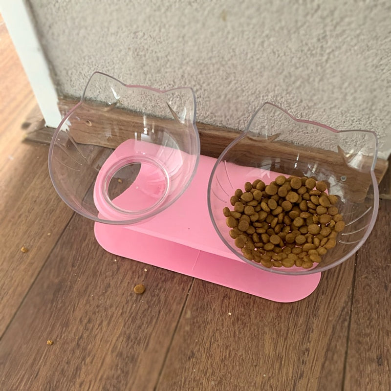 PurrfectFeed – Elevated Dual Cat Bowl