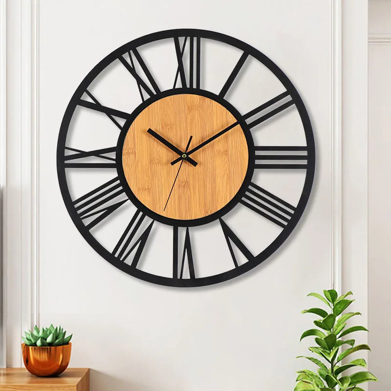 Nordic Time - Large 3D Wall Clock with Roman Numerals