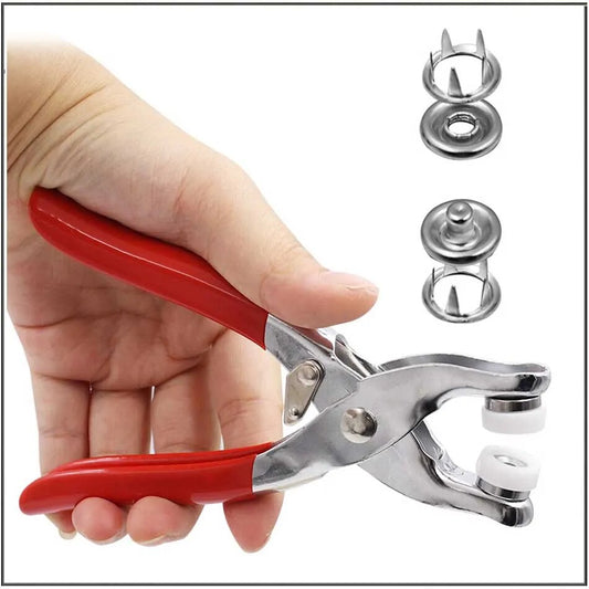 FastenPro – Automatic Buckle, Ring Hole & Button Installation Tool