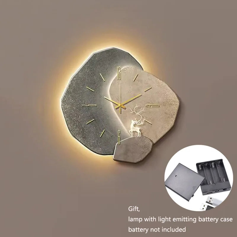 Hanging Wall Decoration - Cream Wind Silent Wall Clock