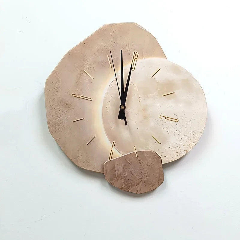 Hanging Wall Decoration - Cream Wind Silent Wall Clock