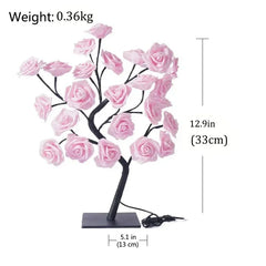 RoseGlow - 24 LED Red Rose Tree Lamp