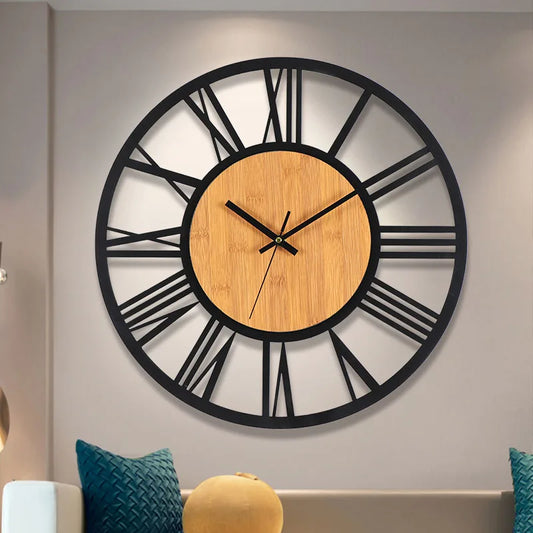 Nordic Time - Large 3D Wall Clock with Roman Numerals