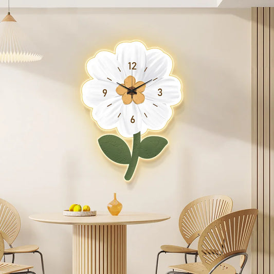 SunBloom – Nordic Sunflower Wall Clock for Living Spaces