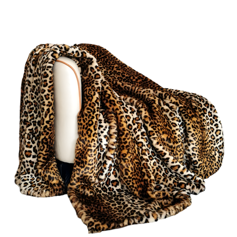 Velvora - Luxury Leopard Faux Fur Blanket