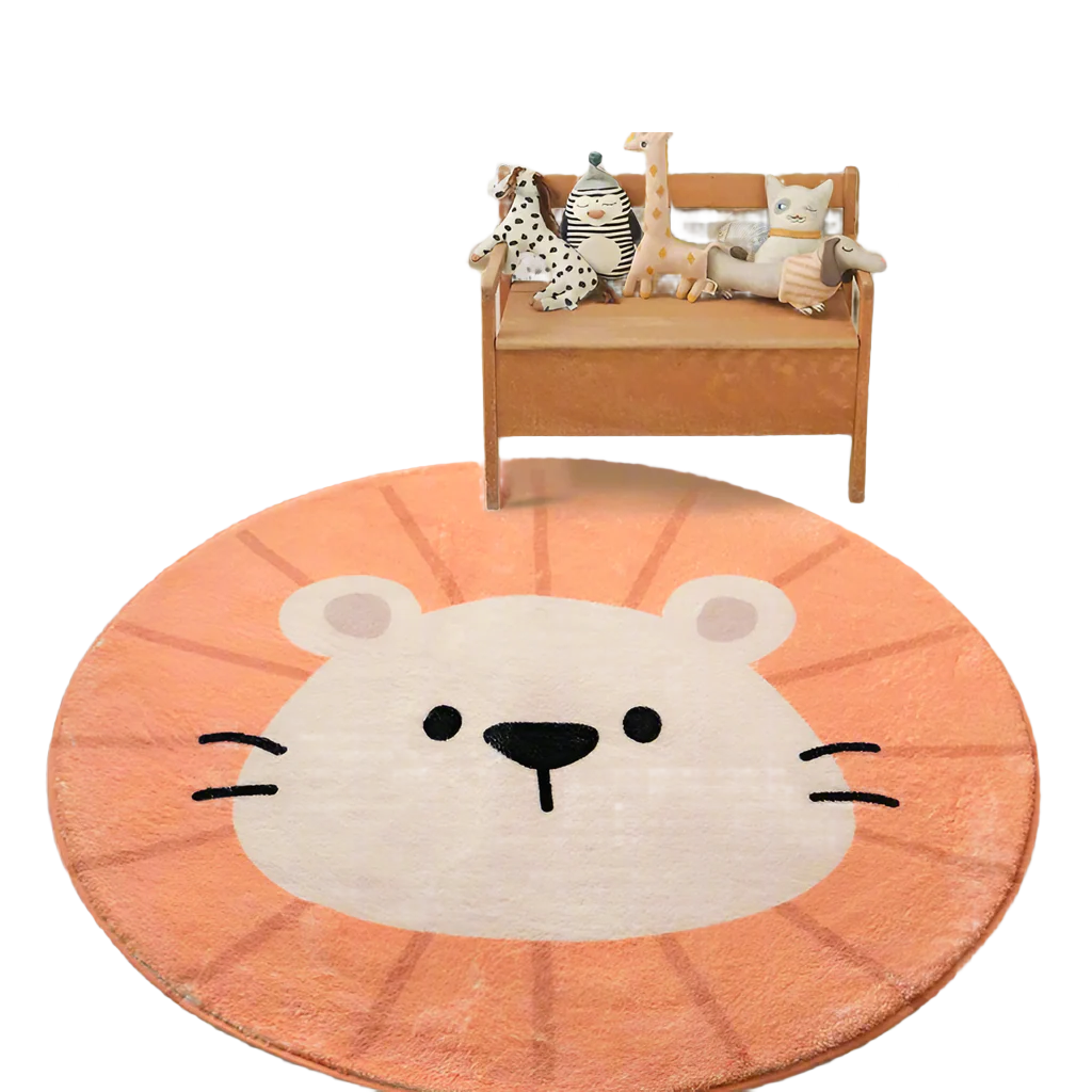 CozyFuzz - Cartoon Fluffy Round Rug