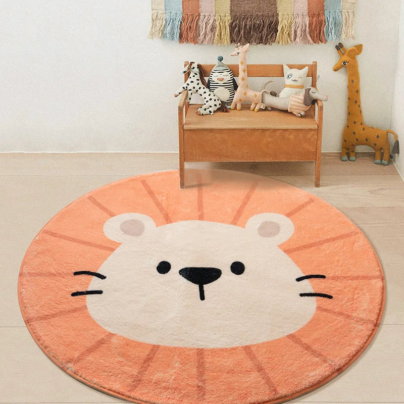 Cartoon Carpet – Fluffy Non-Slip Round Rug