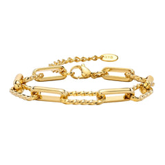 Kyle - Women 18K Gold Plated Stainless Steel Adjustable Chain Bracelet