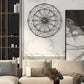 NordicTime - Large Silent 50cm Metal Wall Clock