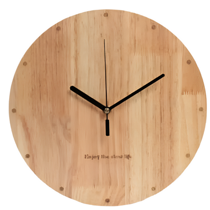 CalmCraft - Wooden Silent Wall Clock