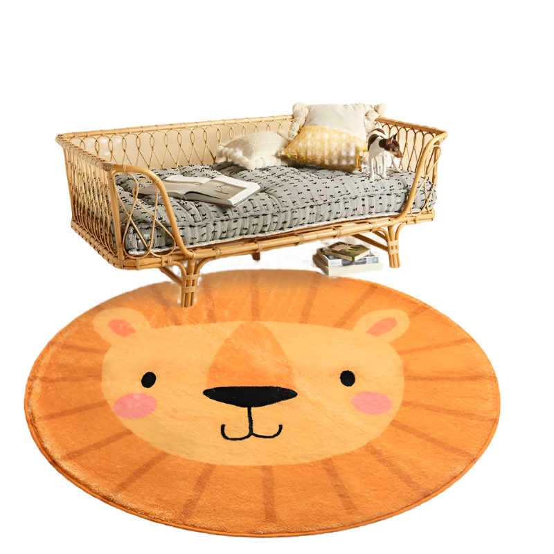 CozyFuzz - Cartoon Fluffy Round Rug