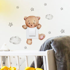 BearStar - Cartoon Bear Wall Decals