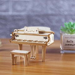 Harmonia - Wooden Hand-Crank Music Box Puzzle