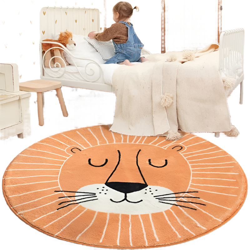 CozyFuzz - Cartoon Fluffy Round Rug