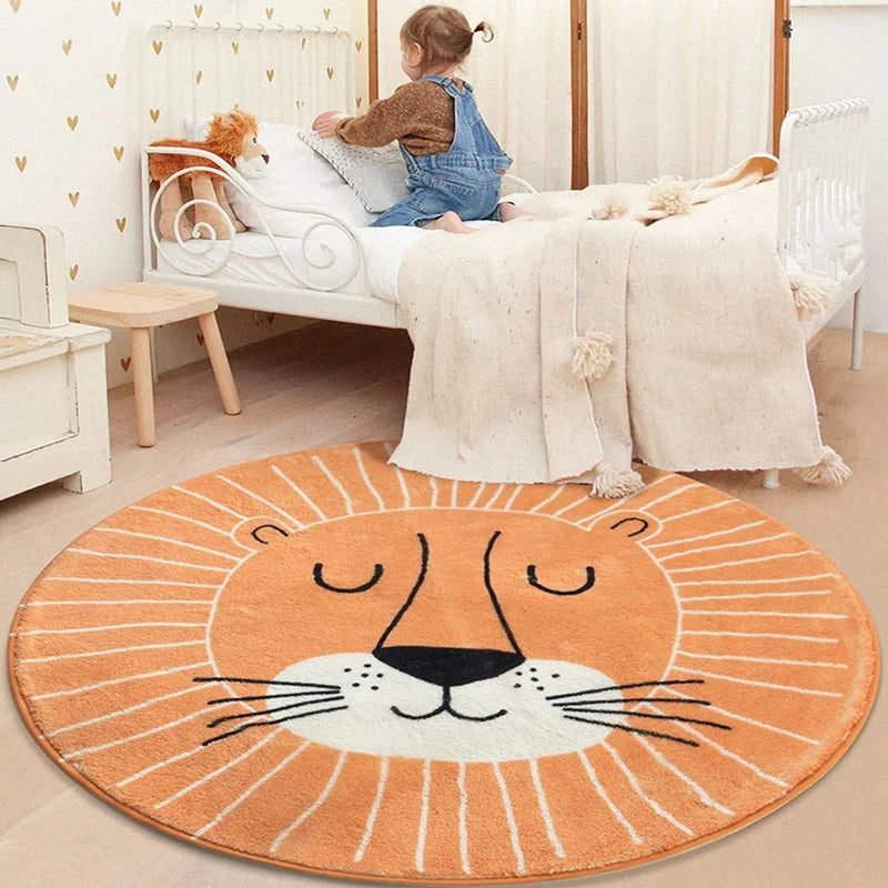 CozyFuzz - Cartoon Fluffy Round Rug