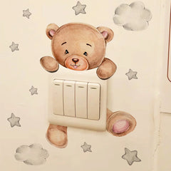 BearStar - Cartoon Bear Wall Decals