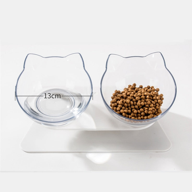 PurrfectFeed – Elevated Dual Cat Bowl