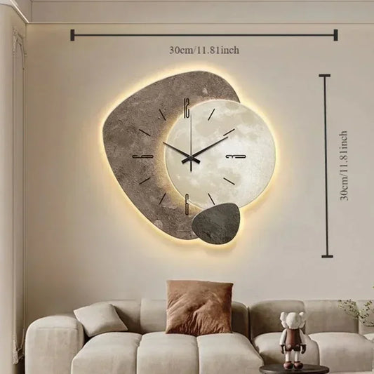 Hanging Wall Decoration - Cream Wind Silent Wall Clock