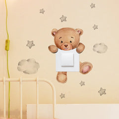 BearStar - Cartoon Bear Wall Decals