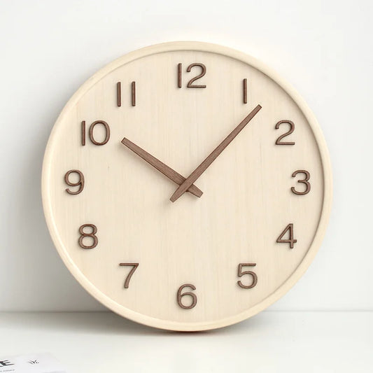 SereneTime - Japan Style Wooden Wall Clock
