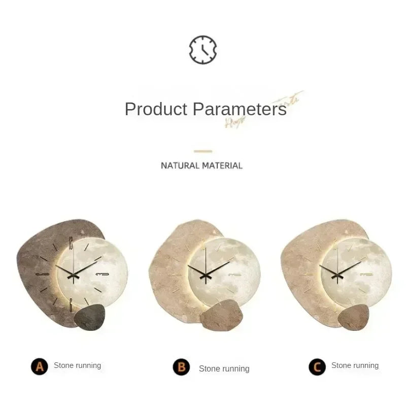 Hanging Wall Decoration - Cream Wind Silent Wall Clock