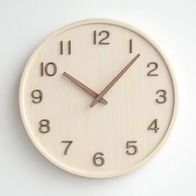 SereneTime - Japan Style Wooden Wall Clock