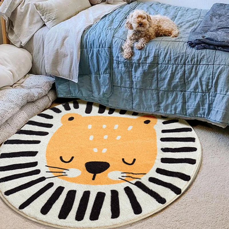 CozyFuzz - Cartoon Fluffy Round Rug