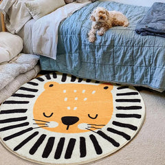 CozyFuzz - Cartoon Fluffy Round Rug