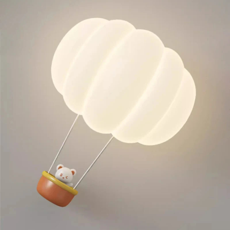 Aerolight - Hot Air Balloon Bear Wall Lamp for Children's Rooms