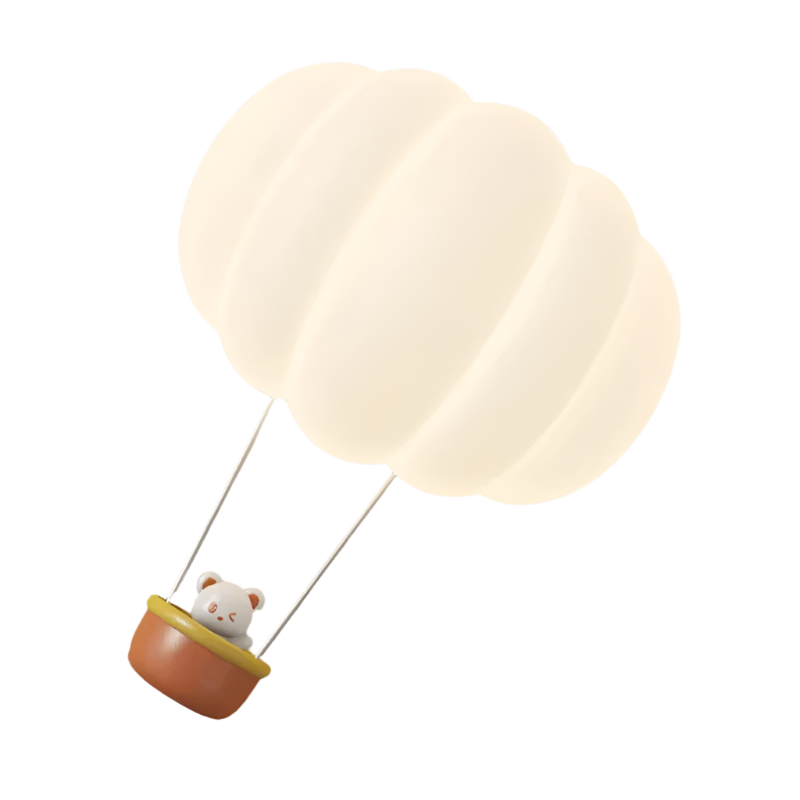 Aerolight - Hot Air Balloon Bear Wall Lamp for Children's Rooms